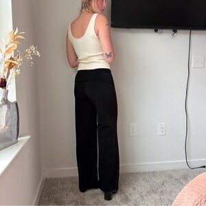 Vintage 2000s black slinky yoga pants